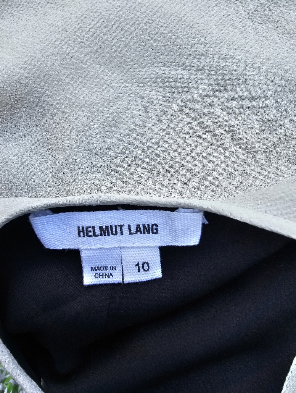 Helmut Lang Colorblock Layered Sheer Silk Dress Size 10 Gray Black Neon Orange - Picture 6 of 11